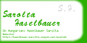 sarolta haselbauer business card